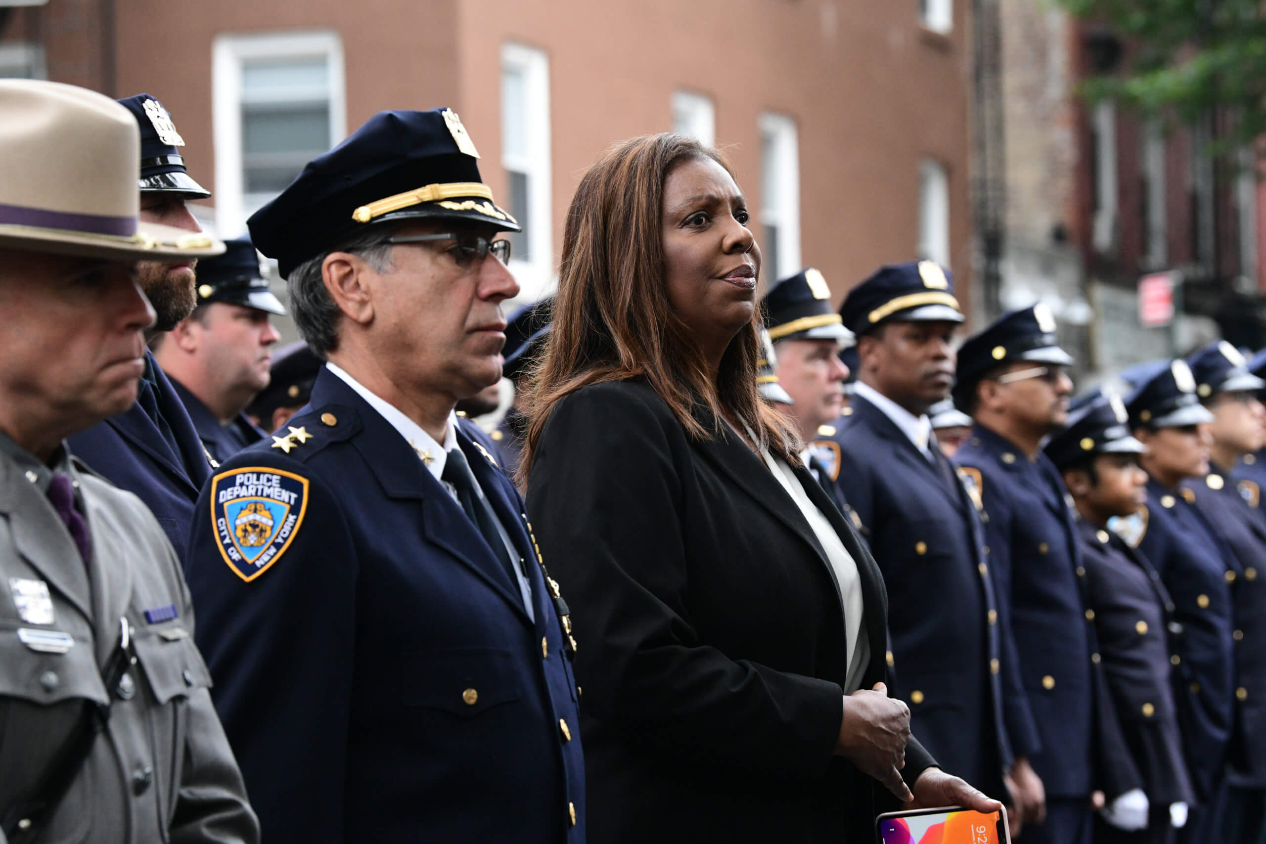 Attorney General Letitia James pays respects
