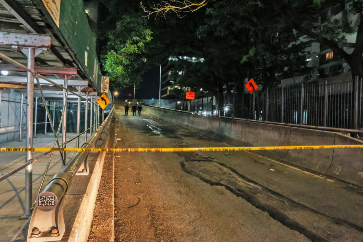 Harlem mass shooting scene