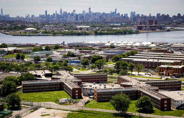 The Rikers Island jail complex.