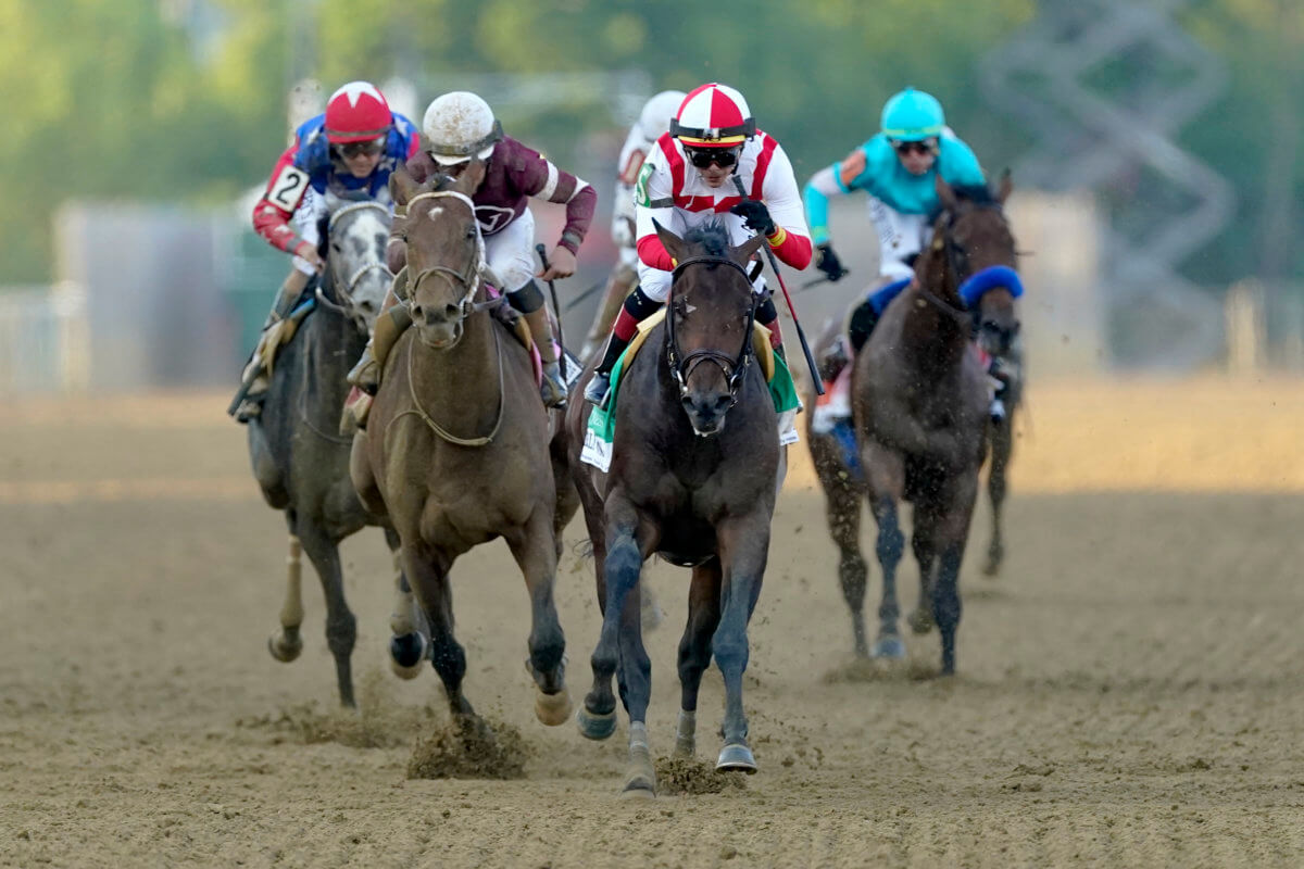 APTOPIX Preakness Stakes Horse Race