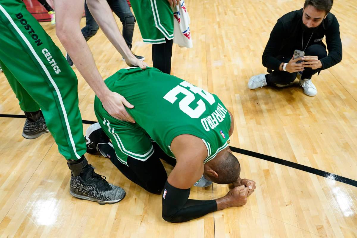 Al Horford celebrates trip to NBA Finals