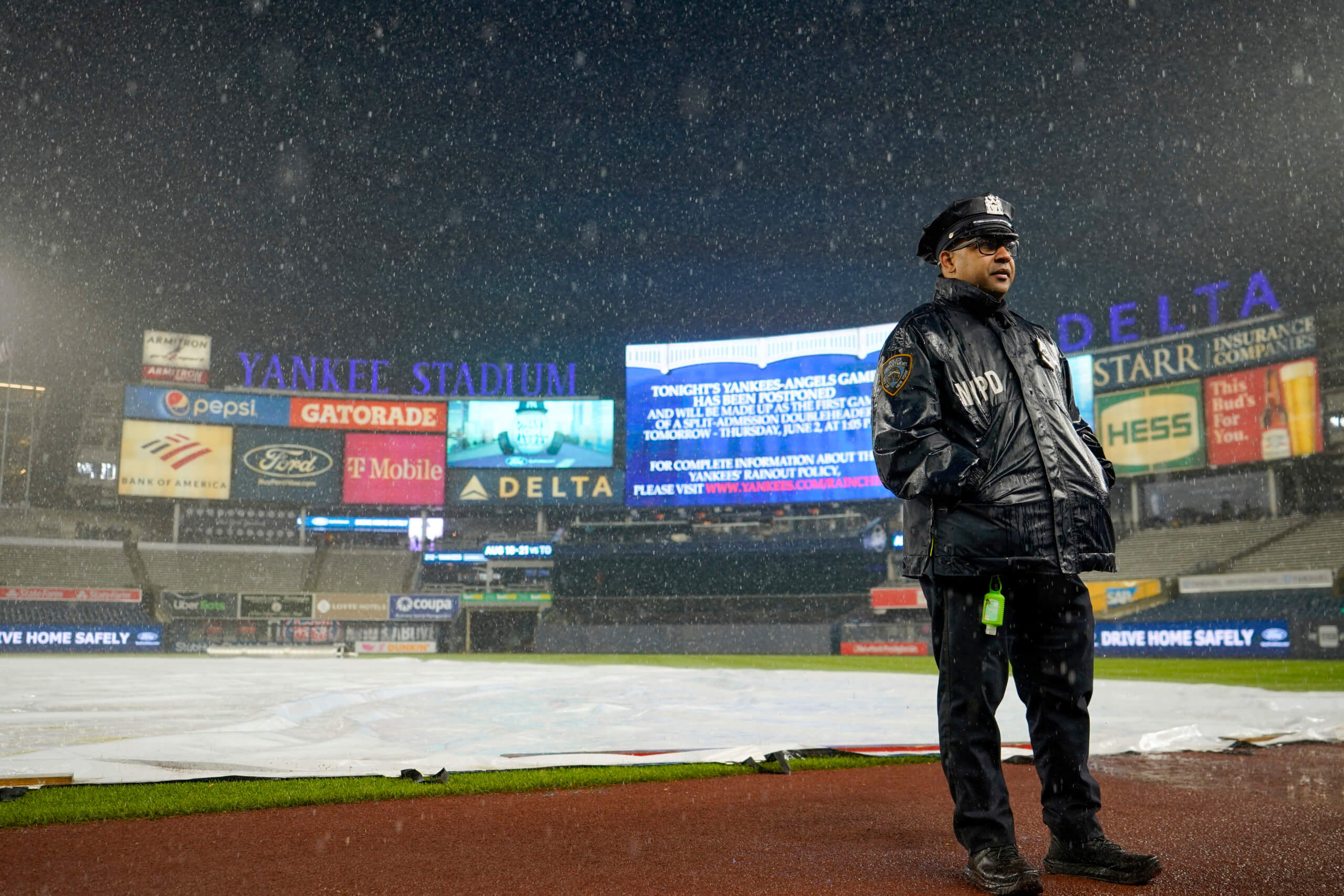 Rain rain go away New York Yankees game with Angels postponed