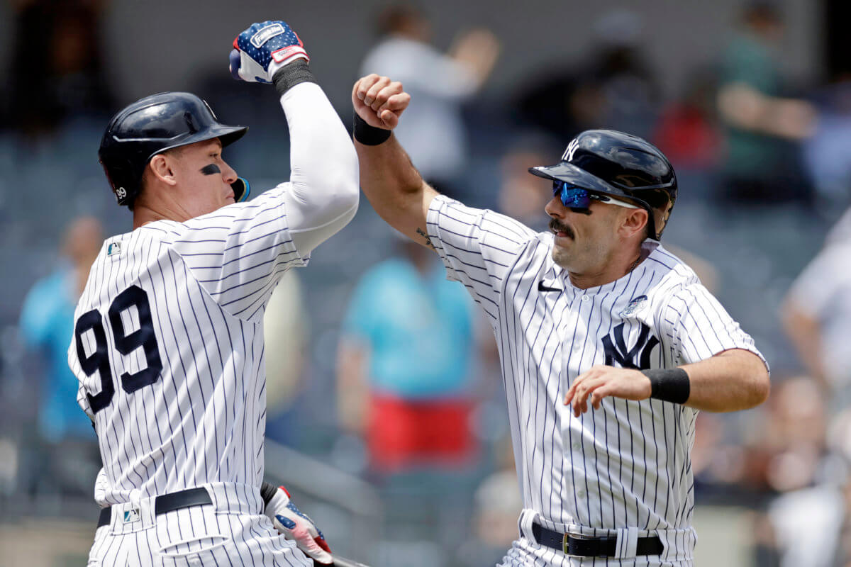 New York Yankees offense explodes in rain delayed 6-1 win over LA Angels