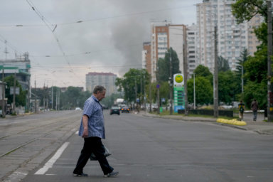 Ukraine capitol under missile attack again