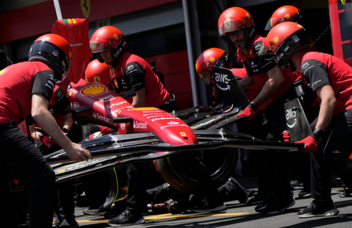 Ferrari had trouble with their cars on Sunday