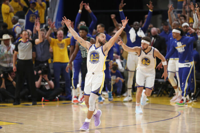 Stephen Curry wins 2022 Finals MVP: What does it mean for his legacy? 2 Stephen Curry celebrates a Warriors win