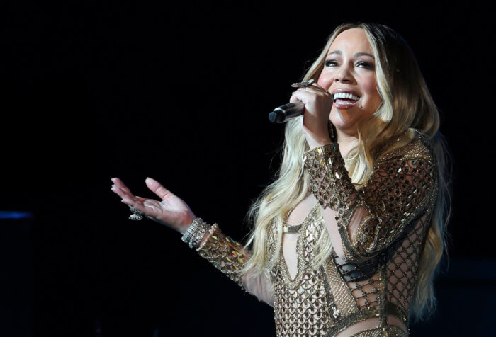 Hall of fame Nominee Mariah Carey performs at Dubai Expo 2020. 