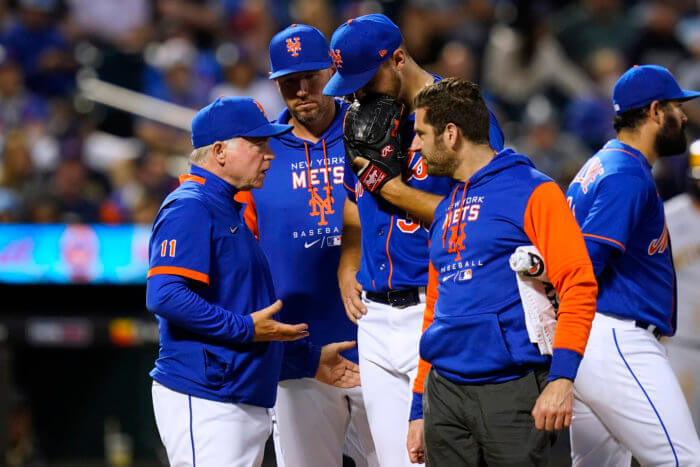 Mets beat Brewers 5-4 despite early injury to Tylor Megill 2 Mets starter Tylor Megill leaves the game due to injury