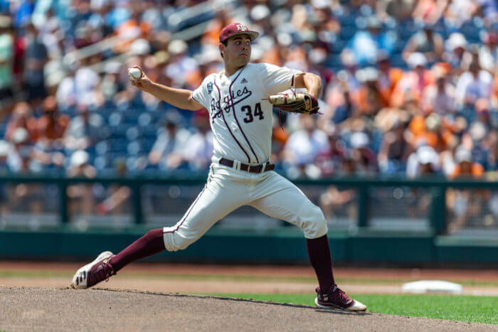 Texas A&M plays in the 2022 College World Series