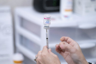 A pharmacist prepares a dose of the Moderna COVID-19 vaccination for children under five at Walgreens pharmacy Monday, June 20, 2022, in Lexington, S.C. Today marked the first day COVID-19 vaccinations were made available to children under 5 in the United States.