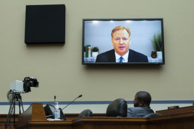 Commissioner Goodell speaking before Congress