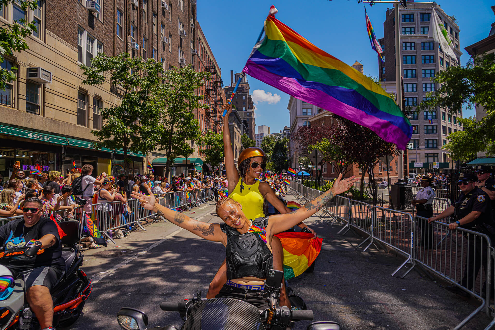 NYC Pride Parade returned in-person on June 26 to the West Village with LGBTQ people celebrating.