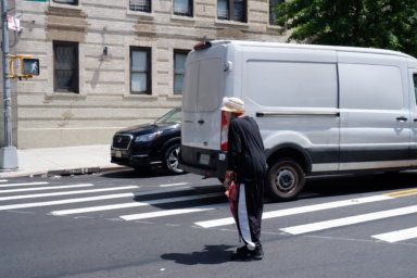 senior citizen crossing