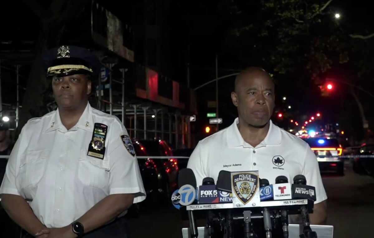 Mayor Eric Adams speaks about Brooklyn hit-and-run collision