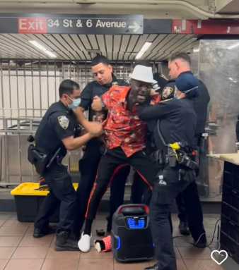 Subway musician arrested in Herald Square