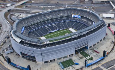 MetLife Stadium, home of Denzel Mims, Elijah Moore, Sheldon Rankins, and the Jets.