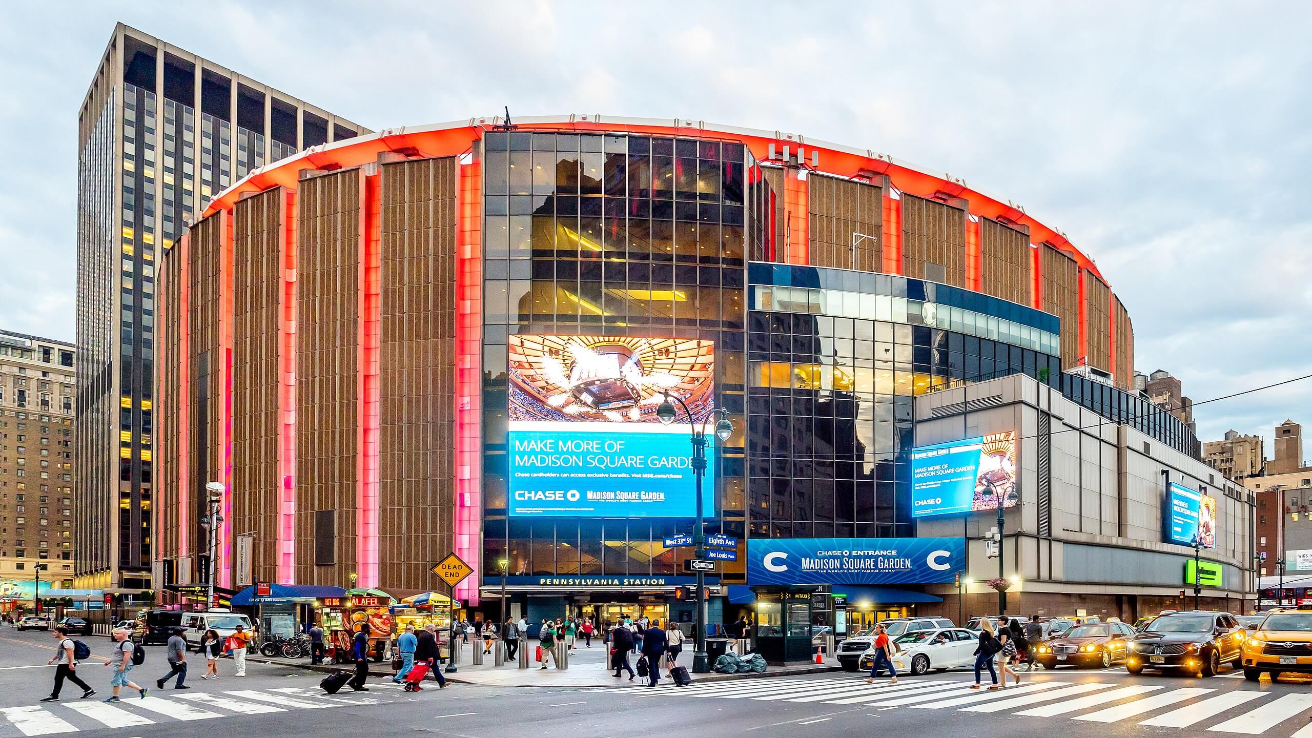 Madison Square Garden.