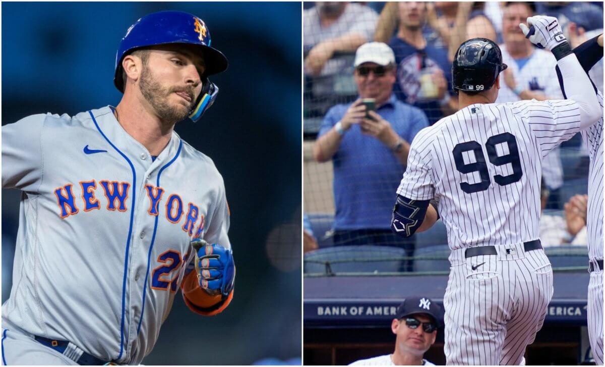 Betting on Pete Alonso (right) and Aaron Judge (left)