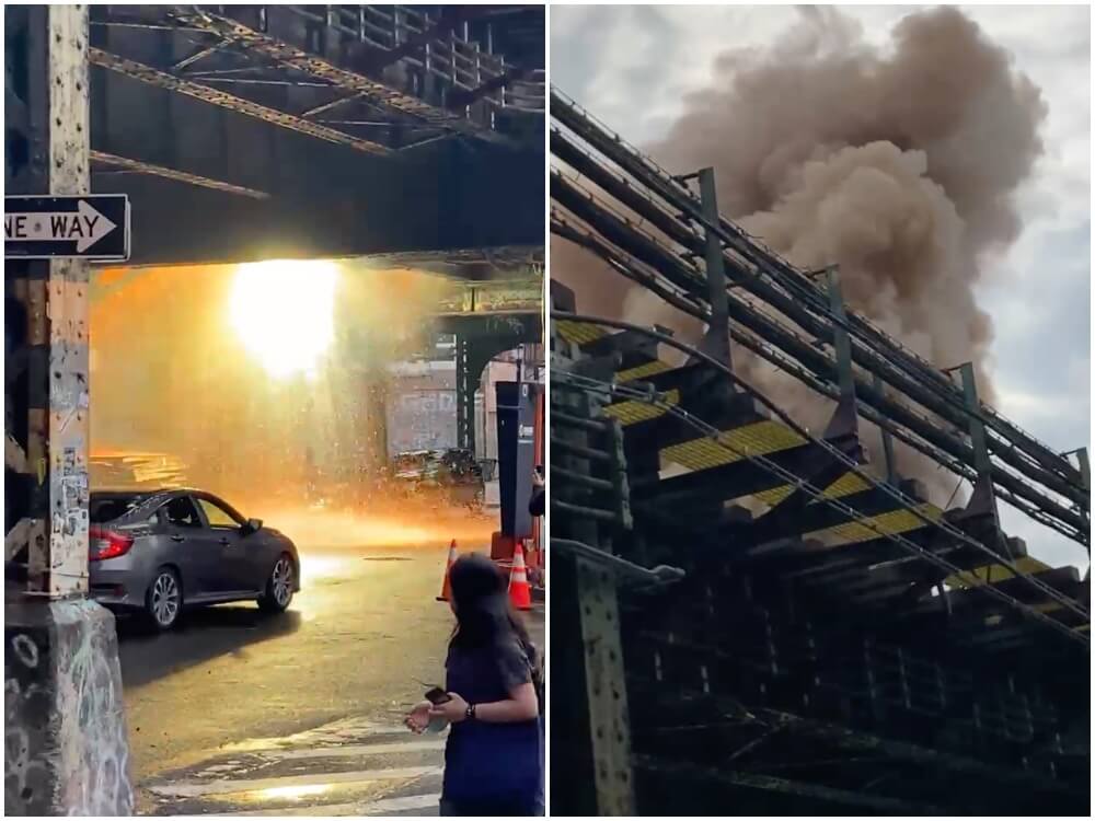 Brooklyn track fire