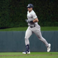 Yankees' Joey Gallo runs the bases.