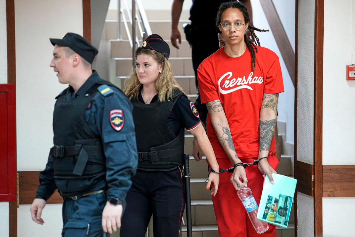 Brittney Griner appears in court, pleads guilty in Russia drugs trial