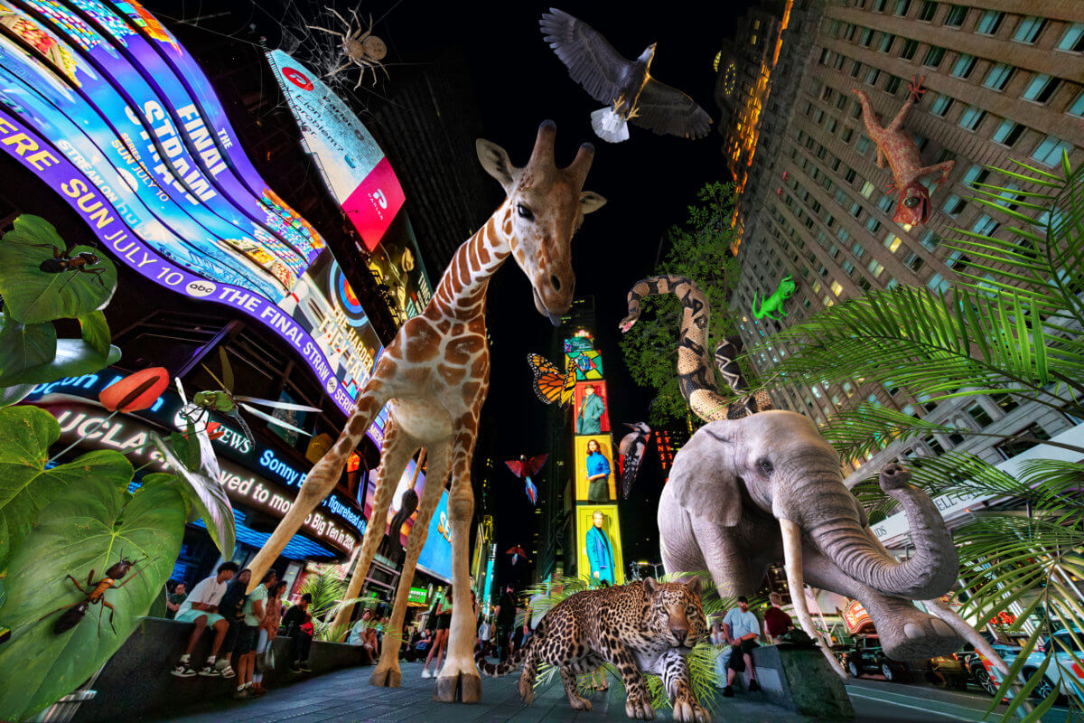 Times Square transforms into a digital playground with new AR collaboration with Jamestown.