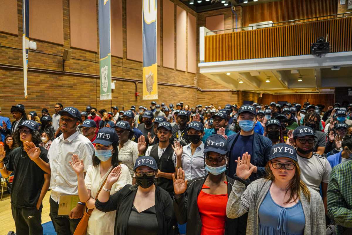 NYPD summer youth workers sworn in