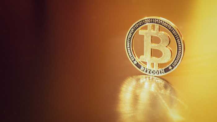 A representation of the virtual cryptocurrency Bitcoin