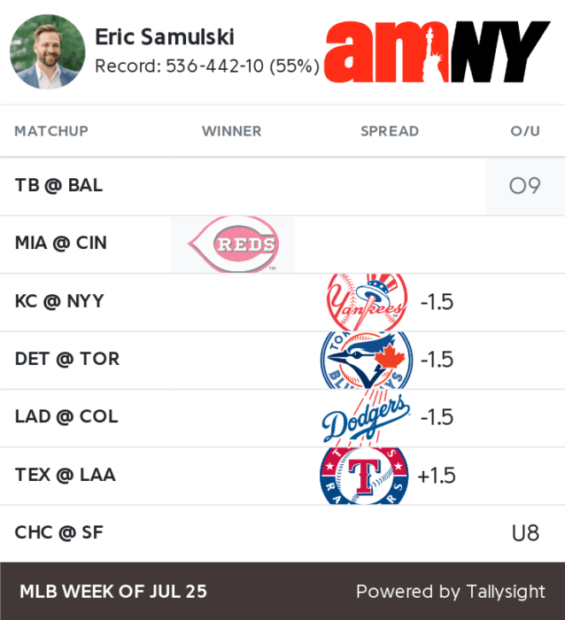 MLB Best Bets