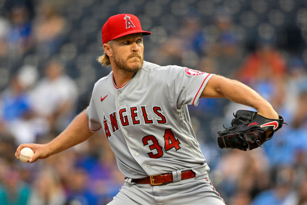 Former Mets ace Noah Syndergaard has been traded from the Angles to the Phillies.
