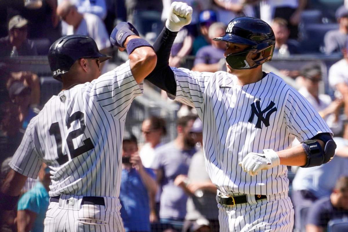 Yankee celebrate an MLB win