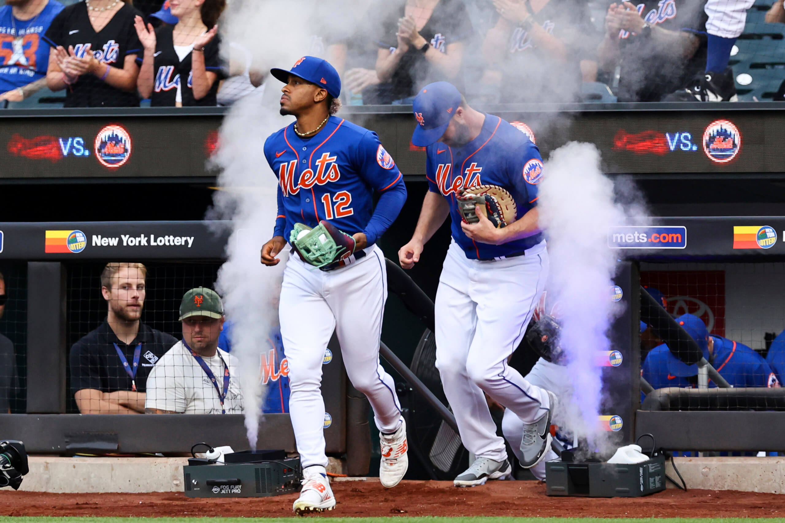 New York Mets' Francisco Lindor looks on during a baseball game against the Washington  Nationals, Monday, Sept. 6, 2021, in Washington. (AP Photo/Nick Wass Stock  Photo - Alamy