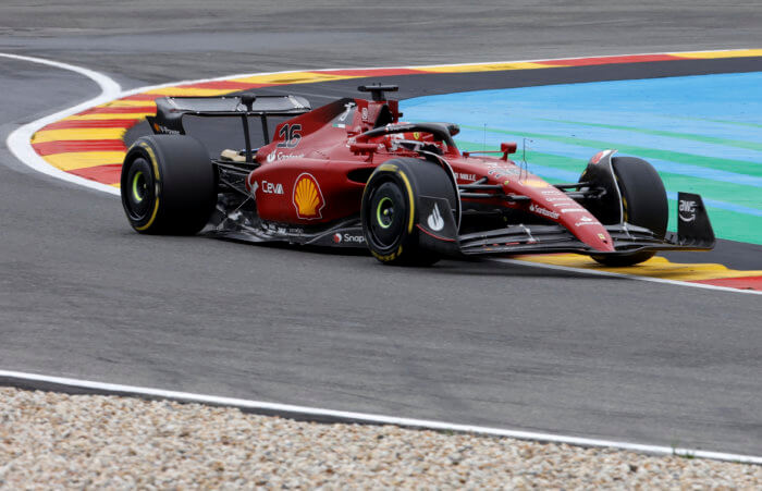 Charles Leclerc at the Belgian Grand Prix