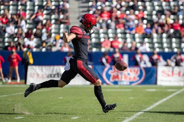 Buffalo Bills Matt Araiza while at San Diego State