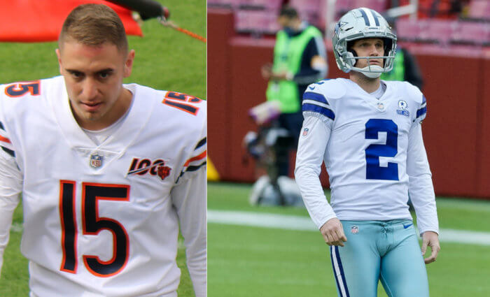 Potential Jets kickers Greg Zuerlein (left) and Eddy Piñeiro (right)