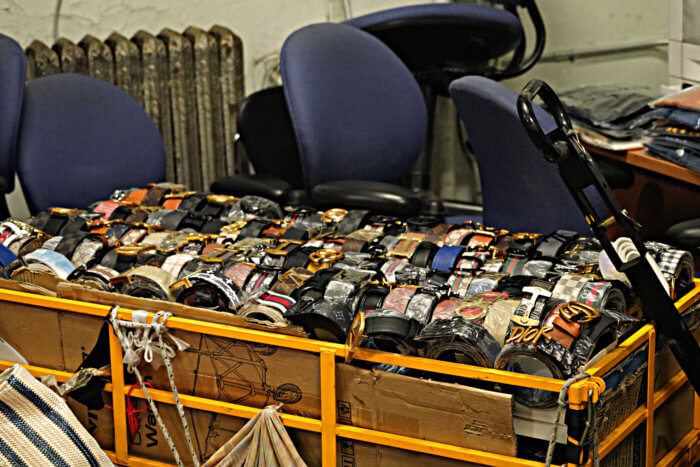 NYPD pulls off massive counterfeit goods bust on Canal Street - CBS New York