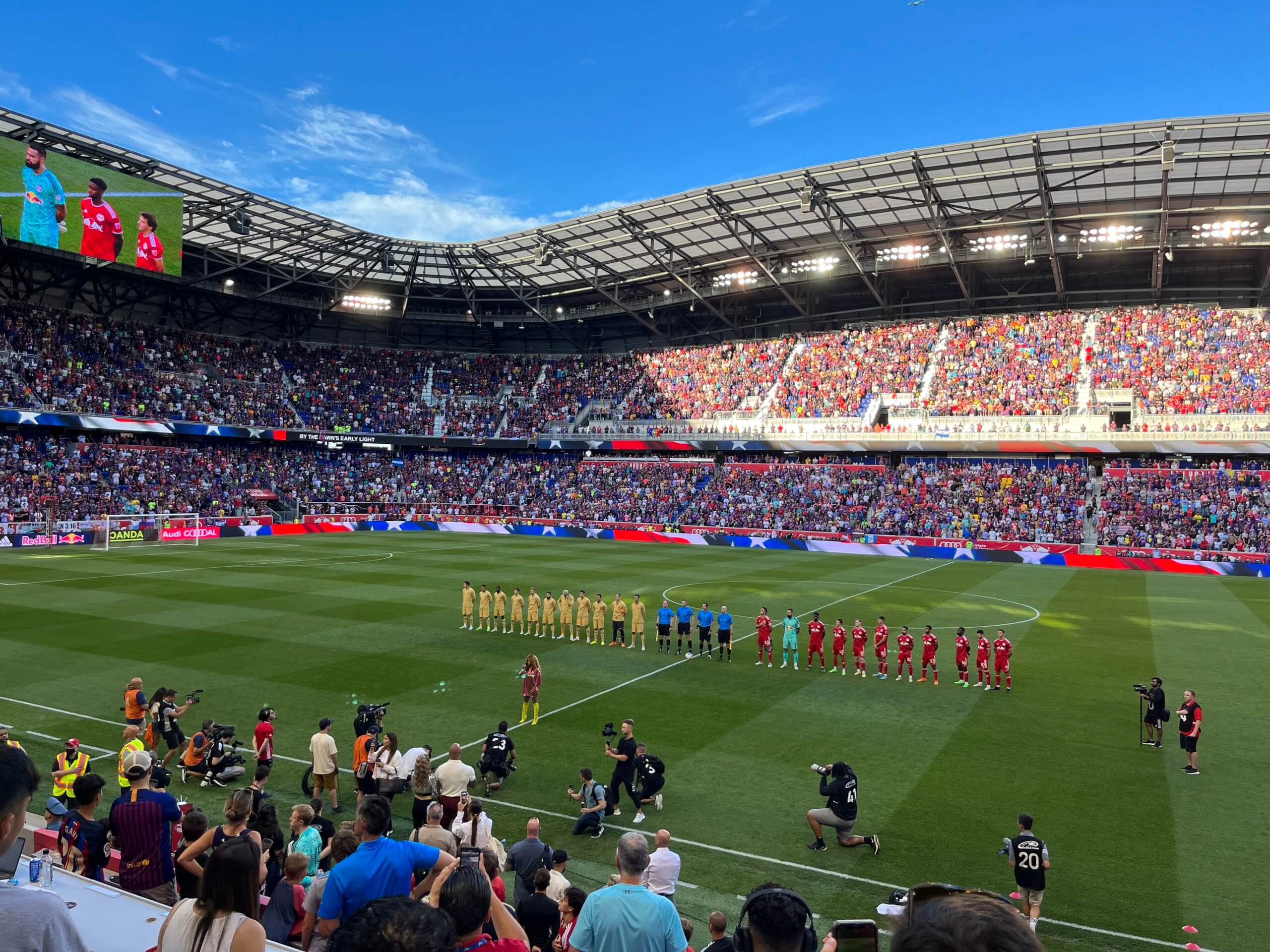 New York Red Bulls, Barcelona friendly successful showing of