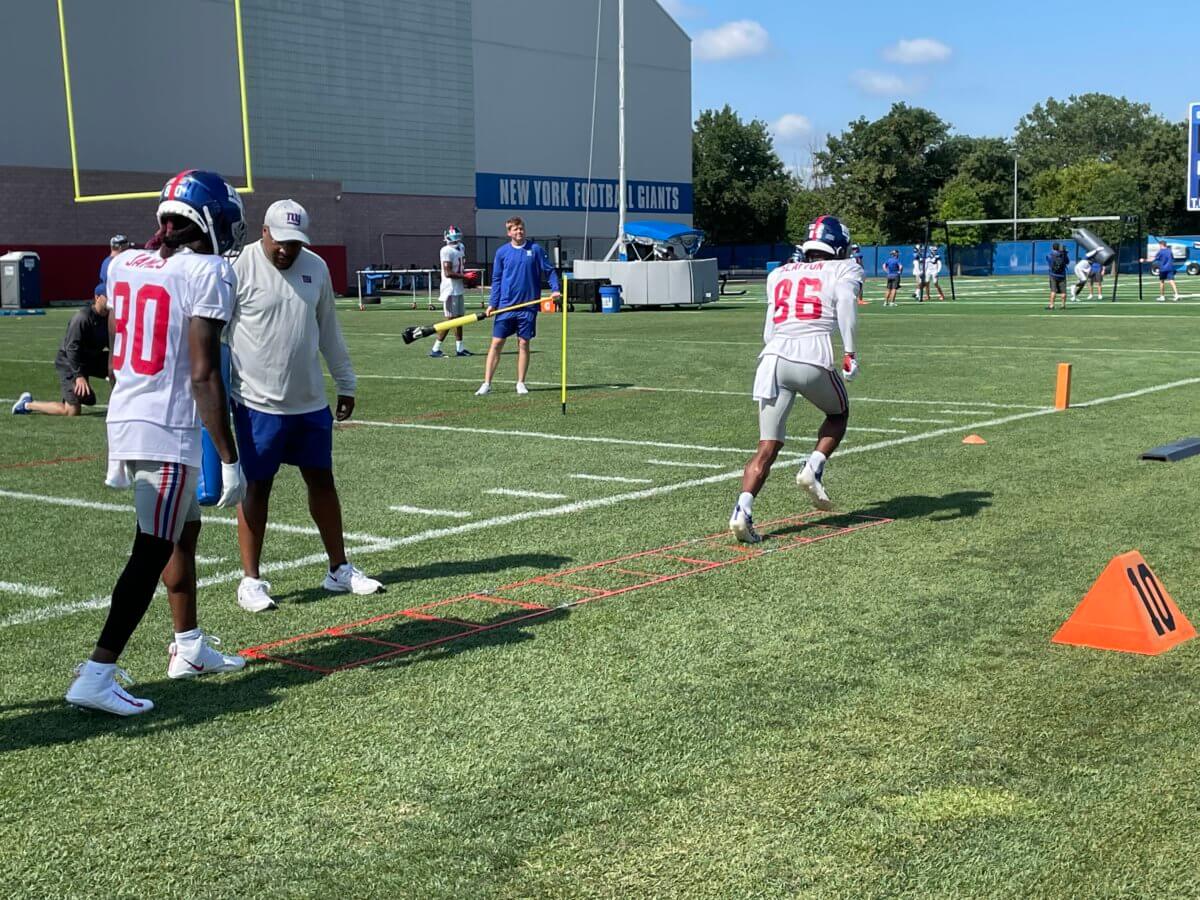 From roster bubble to leading receiver: How Darius Slayton is Giants
