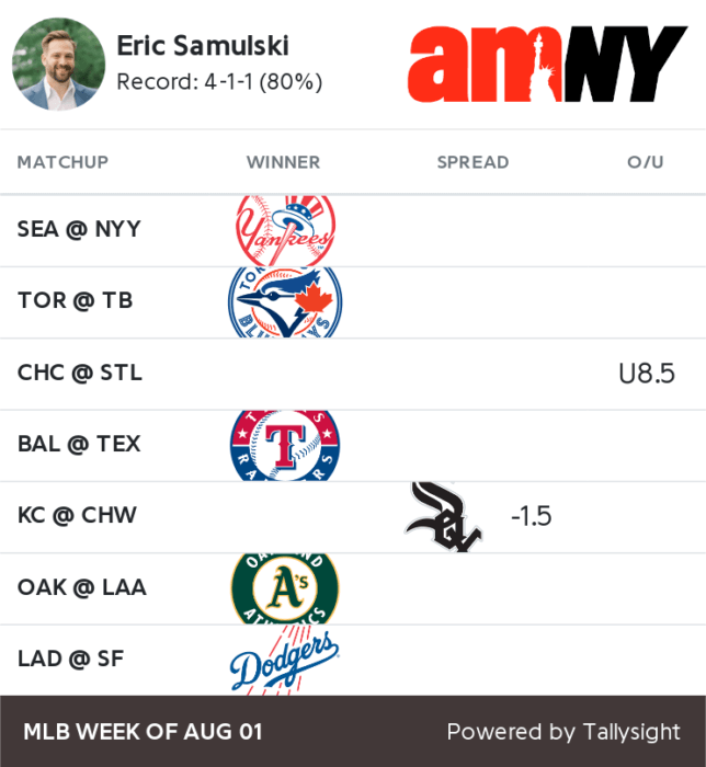 MLB best bets