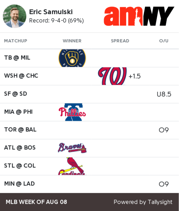 MLB best bet