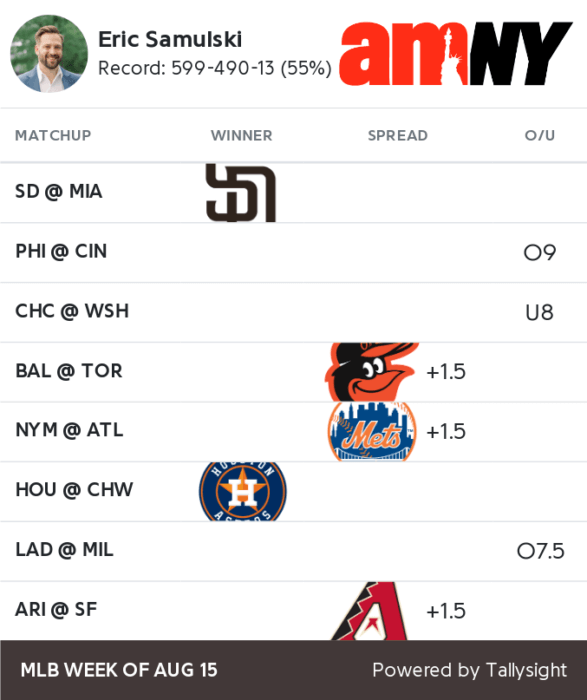 MLB Best bets