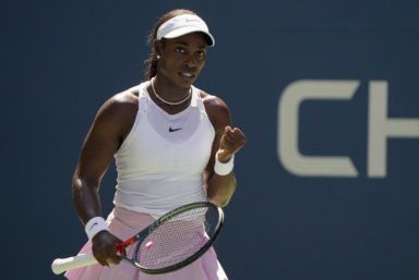 Sloane Stephens, of the United States, lost her 2nd round match at the US Open on Thursday.