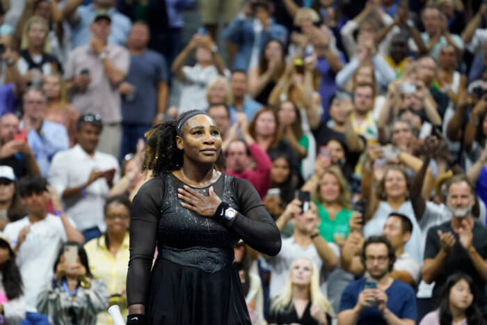 Serena Williams after her third round loss at the US Open