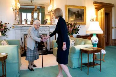 Britain's New Prime Minister Liz Truss meets Queen Elizabeth II