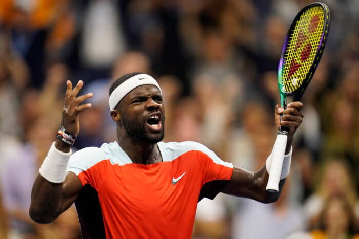 Frances Tiafoe in the semi-finals of the 2022 US Open