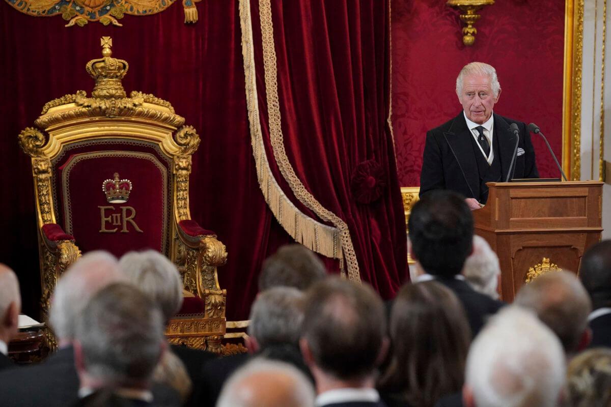 King Charles III makes his declaration