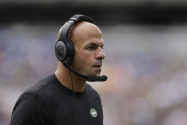 Jets head coach Robert Saleh.