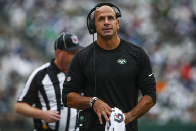 Jets head coach Robert Saleh.