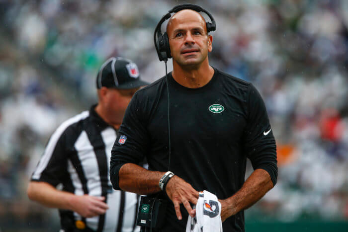 Jets head coach Robert Saleh.