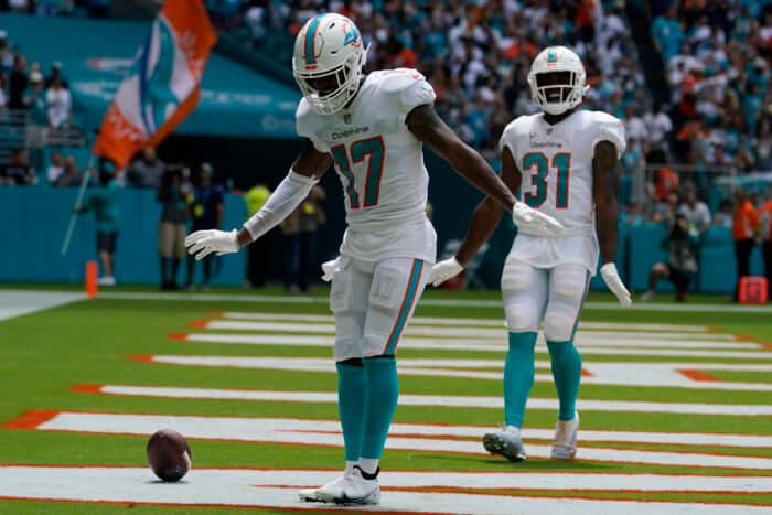 Jaylen Waddle and the Dolphins will face the Buffalo Bills